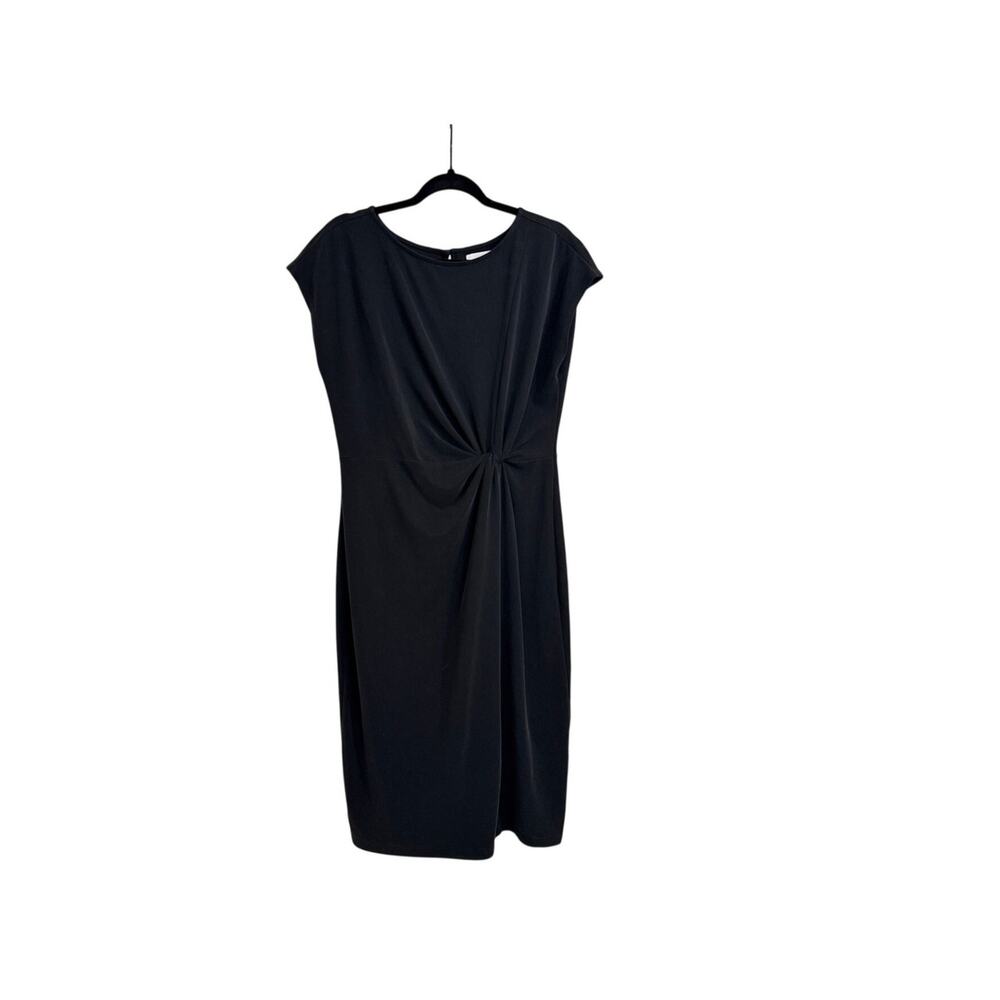 nordstrom rack black dress | Dresses | Nordstrom Side Knot Midi Professional Everyday Capsule Medium black gold sparkly dress occasion_formal Size:AU 6 (US 2)